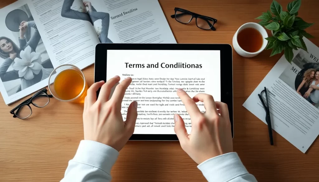 Terms and Conditions page of 9nn Times outlining user responsibilities, website usage policies, and legal disclaimers for accessing health and wellness content.