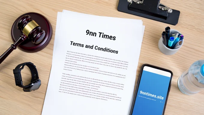 Terms and Conditions page of 9nn Times outlining user responsibilities, website usage policies, and legal disclaimers for accessing health and wellness content.